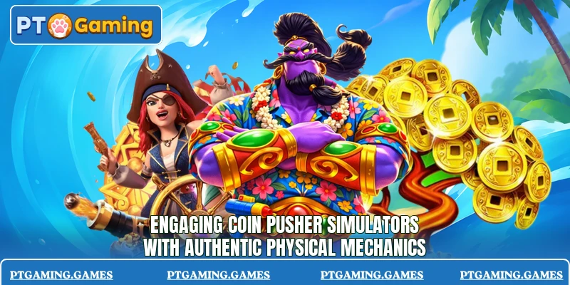 Engaging coin pusher simulators with authentic physical mechanics Engaging coin pusher simulators with authentic physical mechanics