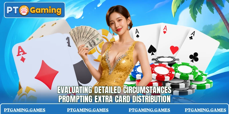 Evaluating detailed circumstances prompting extra card distribution Evaluating detailed circumstances prompting extra card distribution