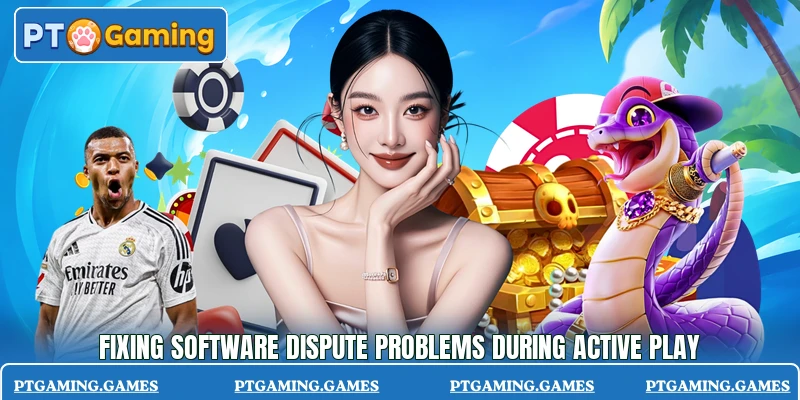 Fixing software dispute problems during active play Fixing software dispute problems during active play