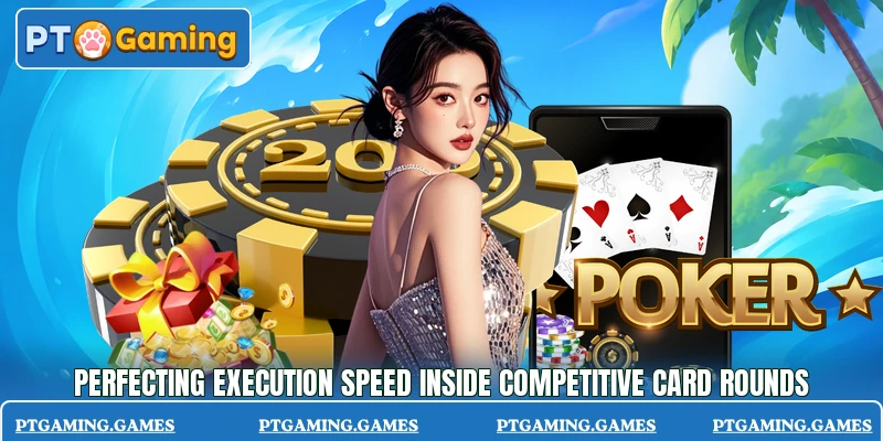 Perfecting execution speed inside competitive card rounds