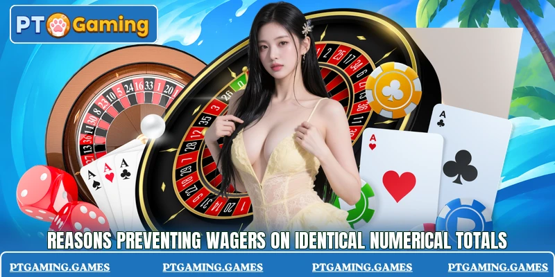 Reasons preventing wagers on identical numerical totals Reasons preventing wagers on identical numerical totals