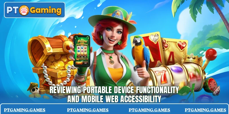 Reviewing portable device functionality and mobile web accessibility